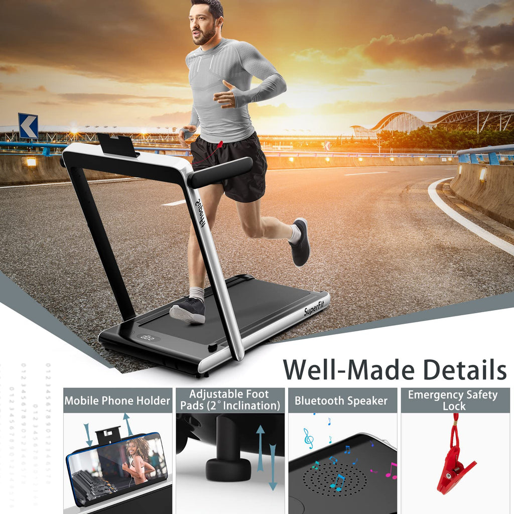 2 in 1 Folding Electric Treadmill E57696