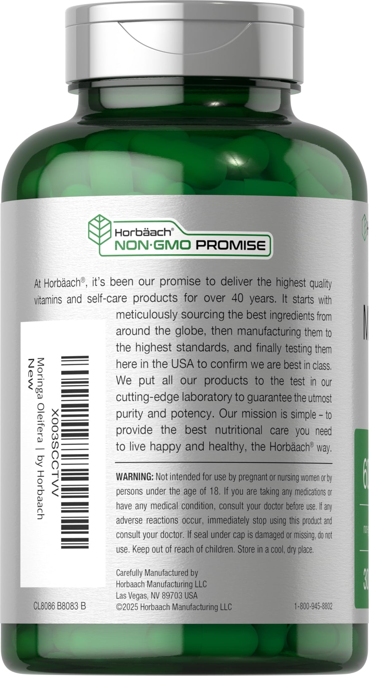 Moringa Oleifera 300 Capsules F31636