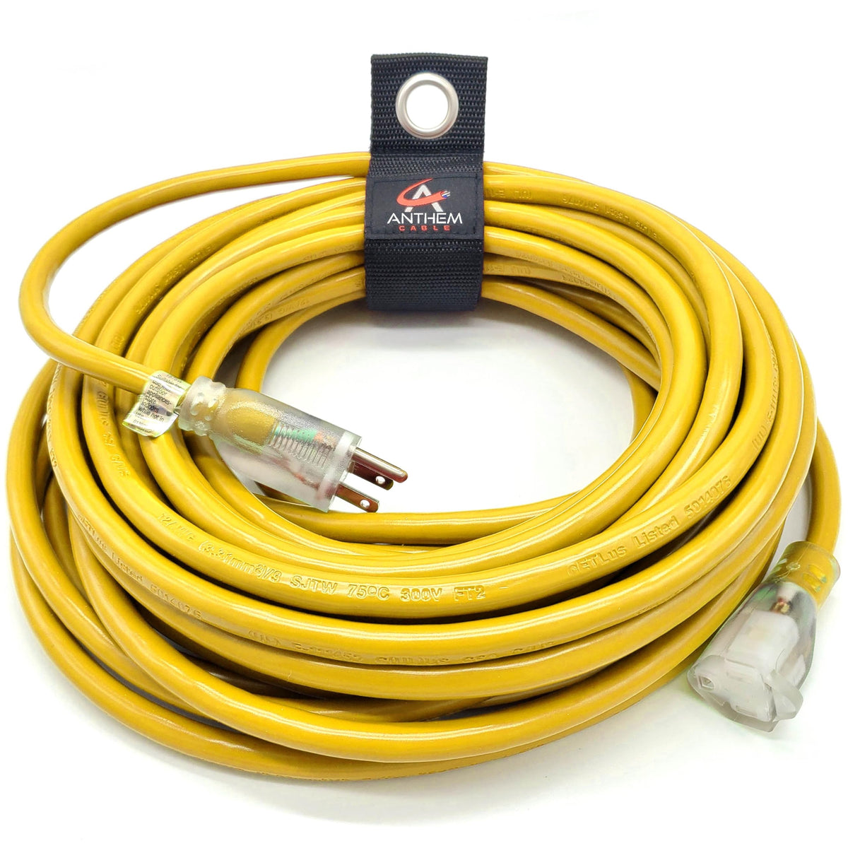 100 ft 12 Gauge Yellow Outdoor Extension Cord C5974