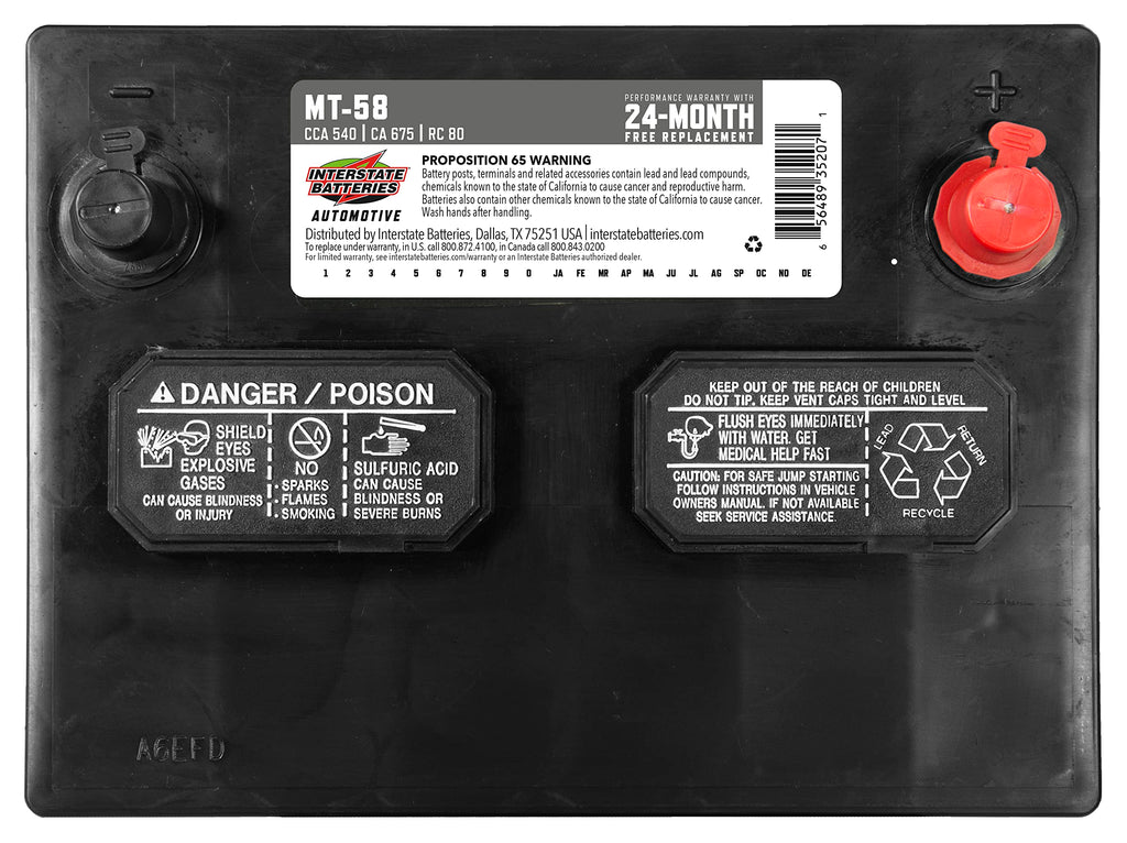 12V 540 CCA Automotive Battery Q797