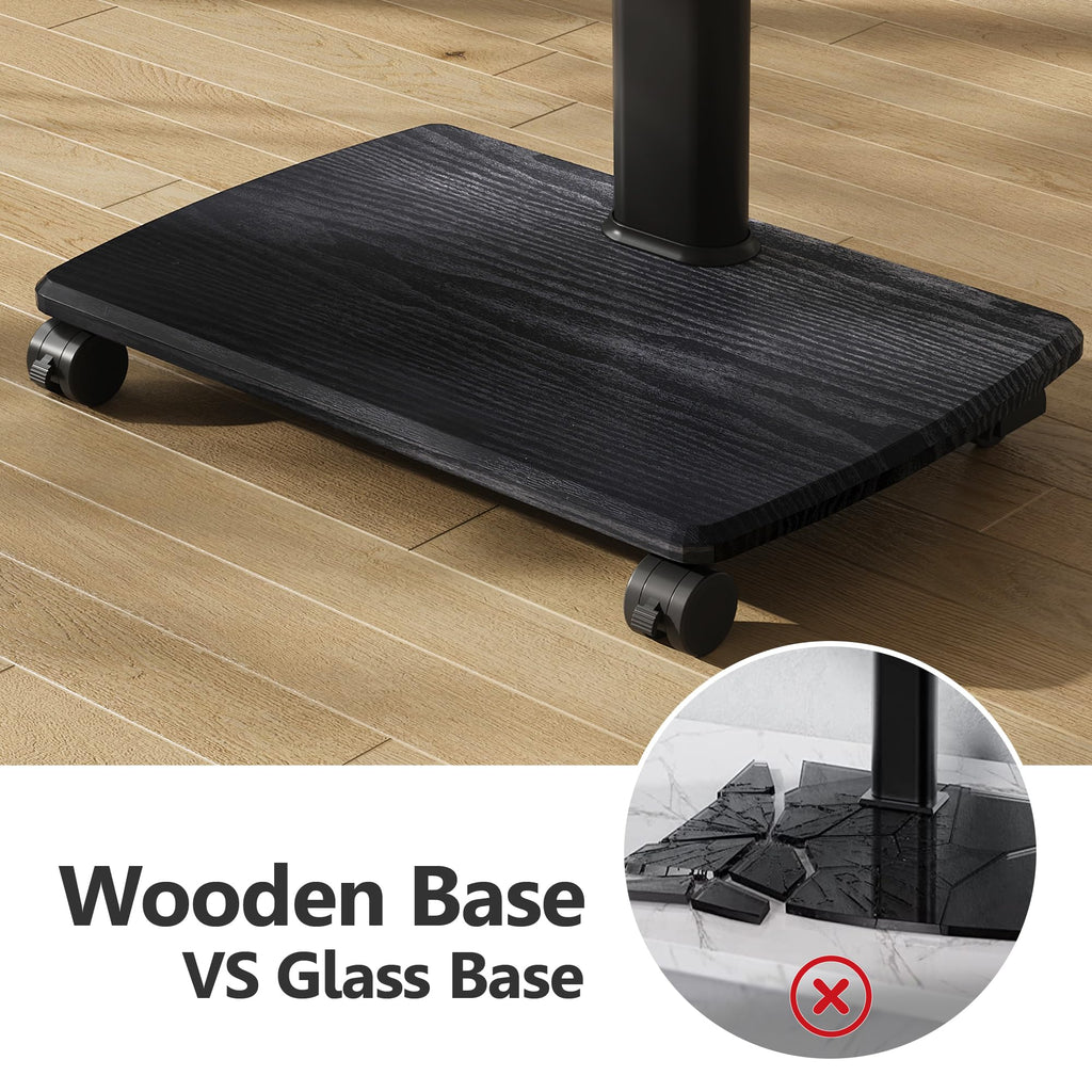 Black Rolling TV Stand for 32-75 Inch TVs M886