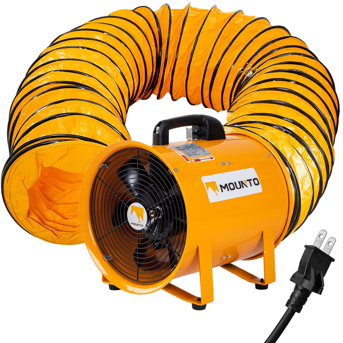 12-Inch Heavy Duty Cylinder Axial Fan with 25-Foot Vinyl Hose Z5693
