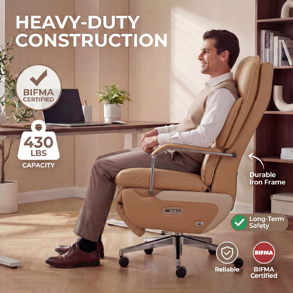 Brown Electric Big & Tall Executive Office Chair C504271