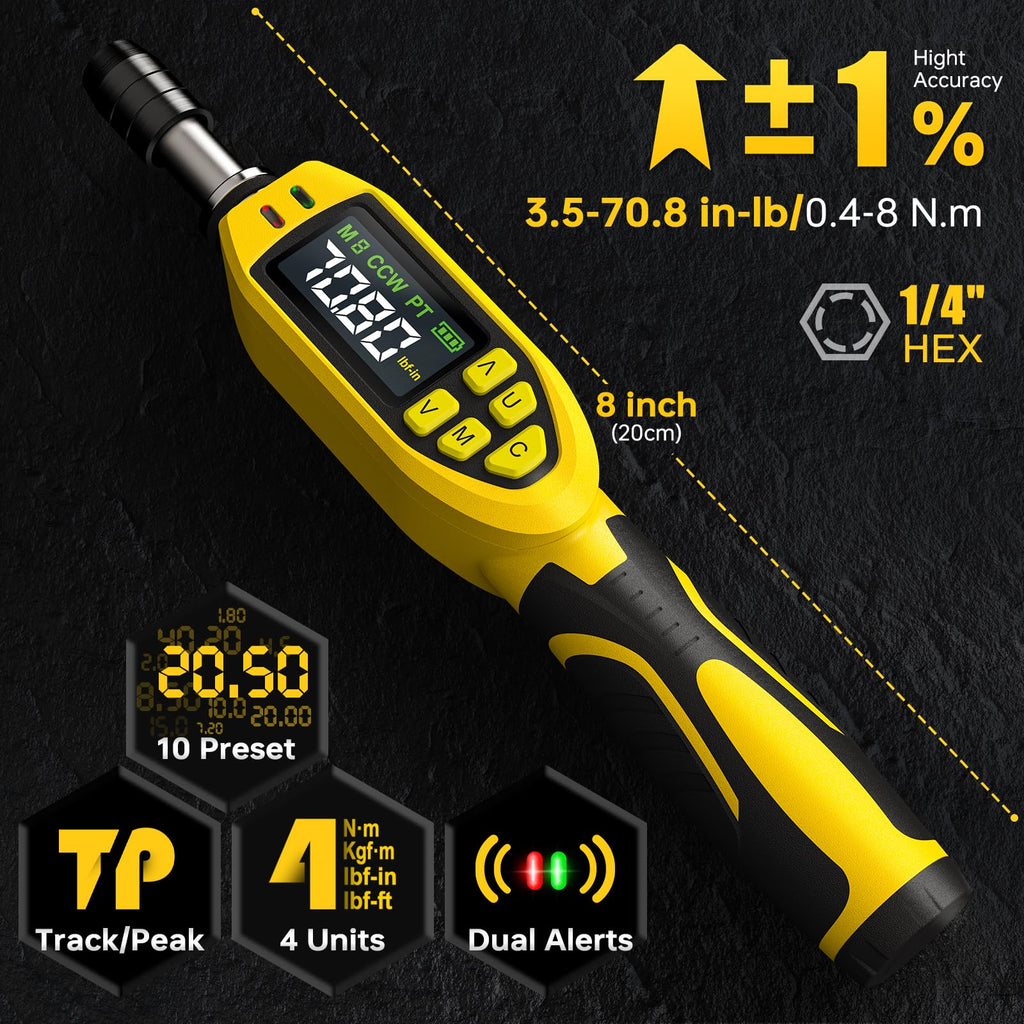 46-Pc Digital Torque Screwdriver Set L922