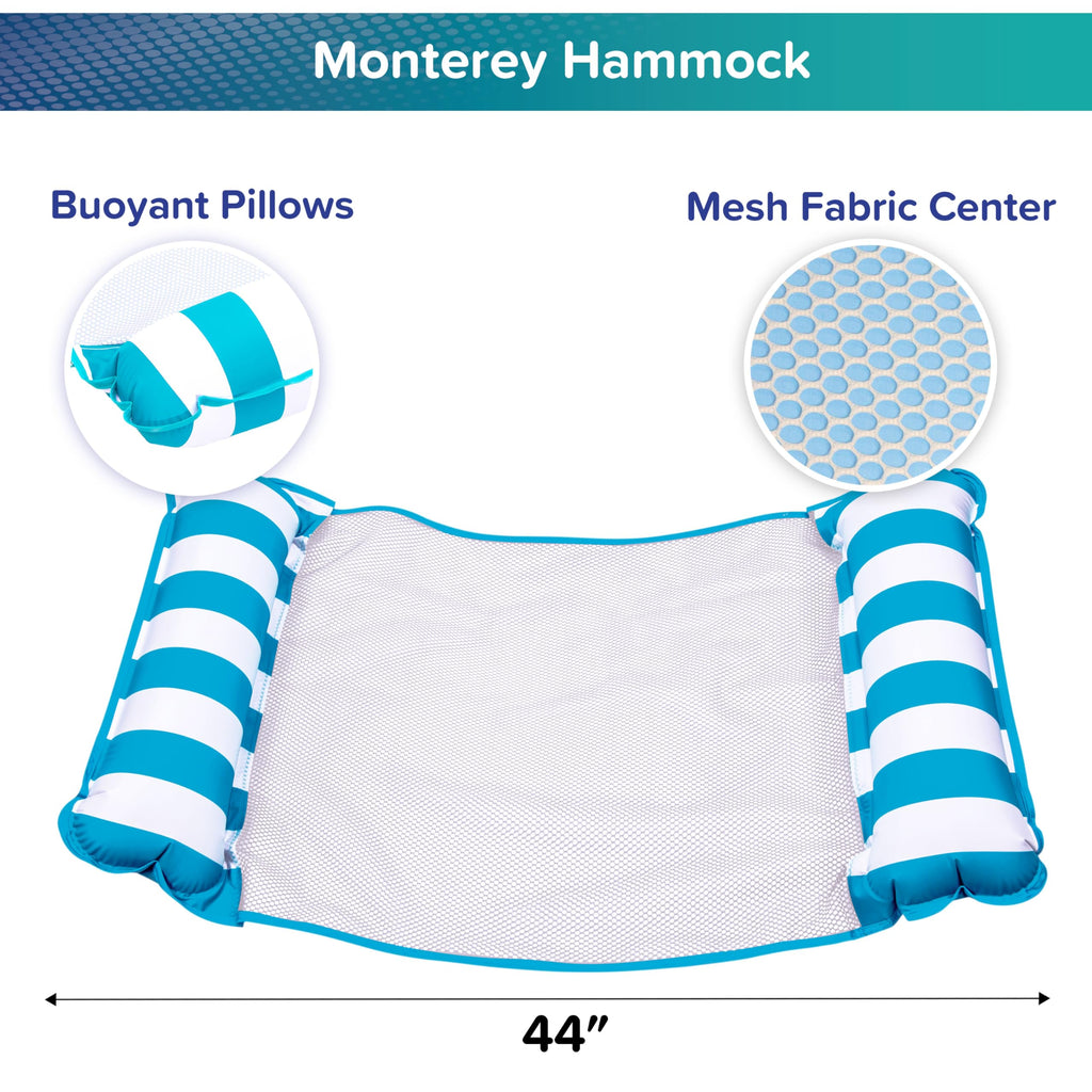 Light Blue, Navy & Burgundy/White Stripe 3-Pack Pool Float R370