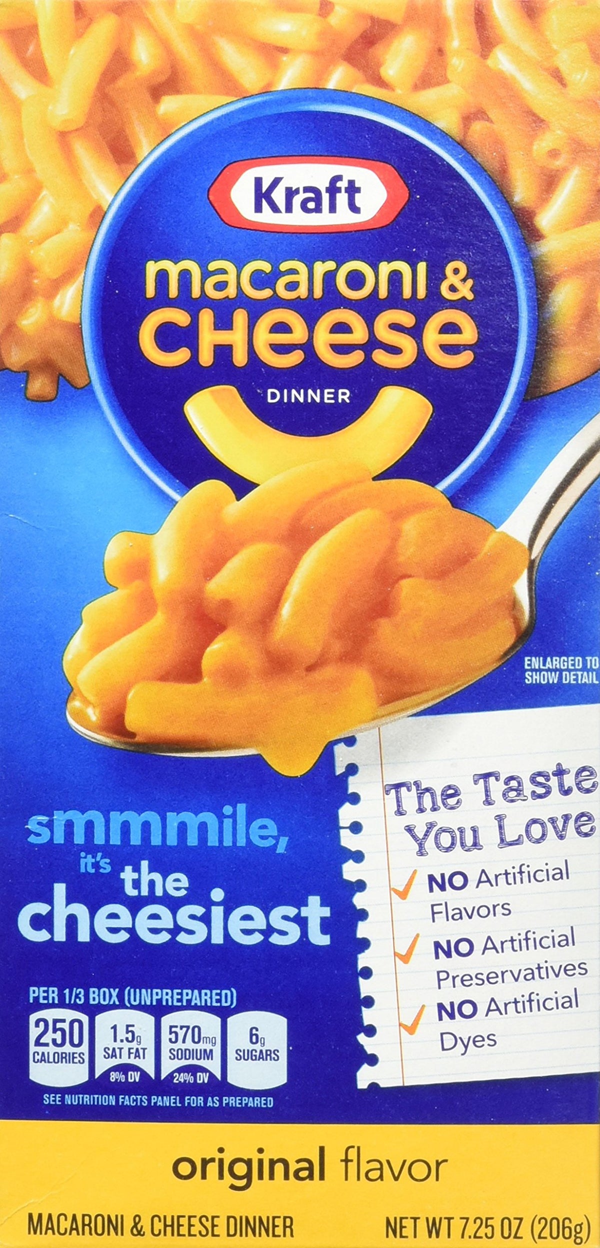 Macaroni & Cheese 7.25 Ounce Boxes Pack of 8 L112488