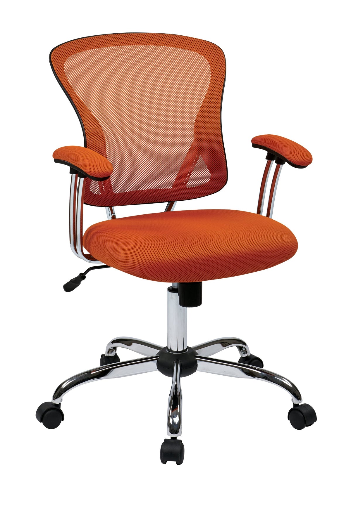 Orange Mesh Back Adjustable Task Chair M451193
