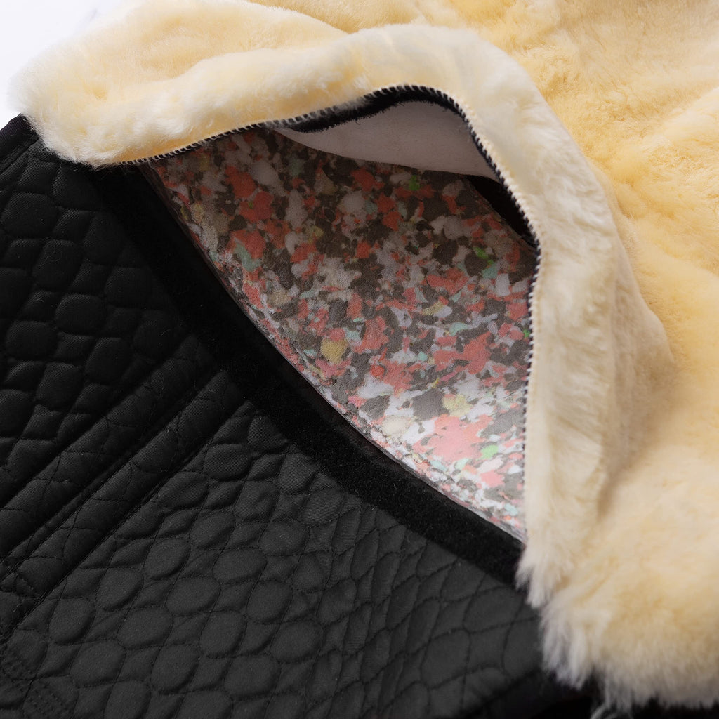 Horse Bareback Pad Treeless Saddle Real Sheepskin L325