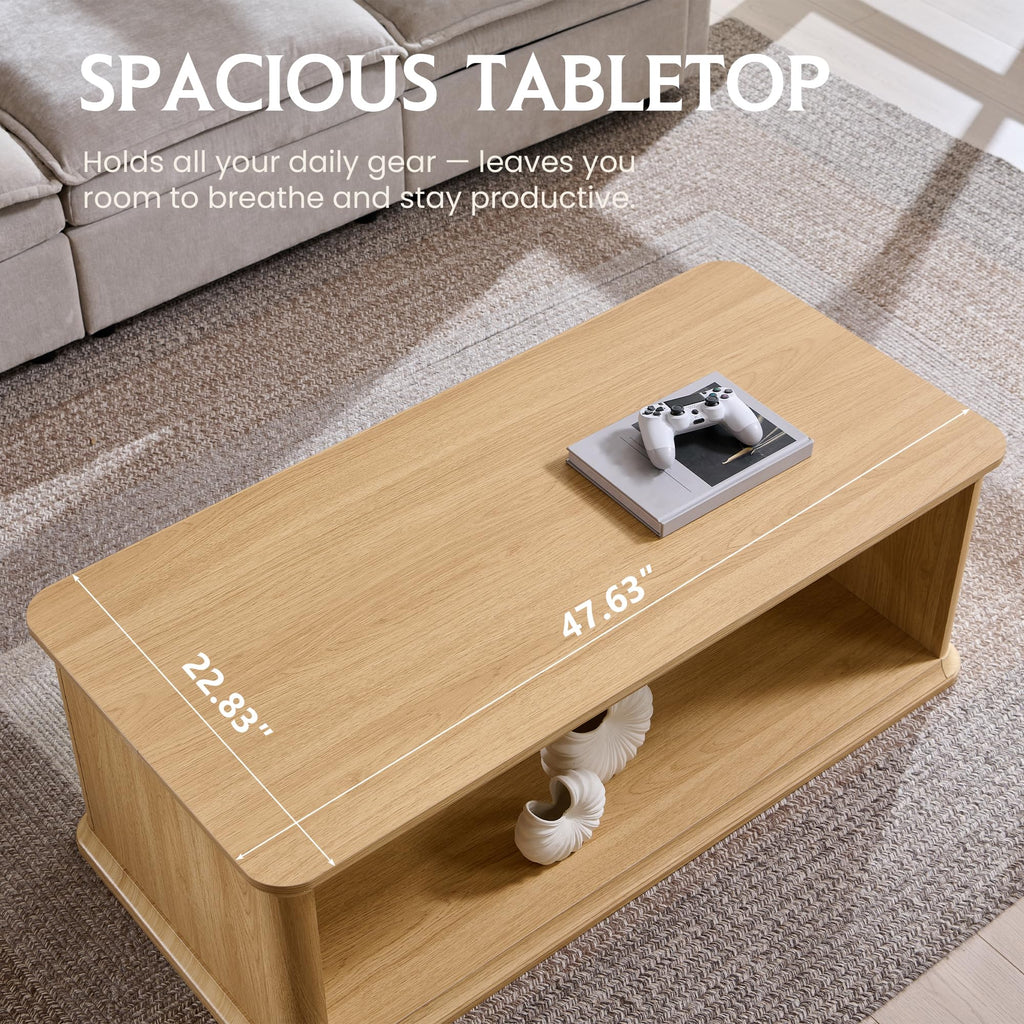 47.6" Wood Coffee Table Z865781